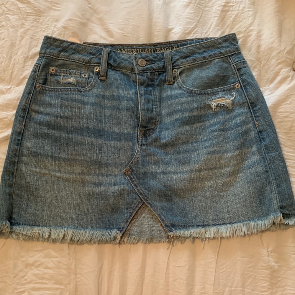 American Eagle denim mini skirt